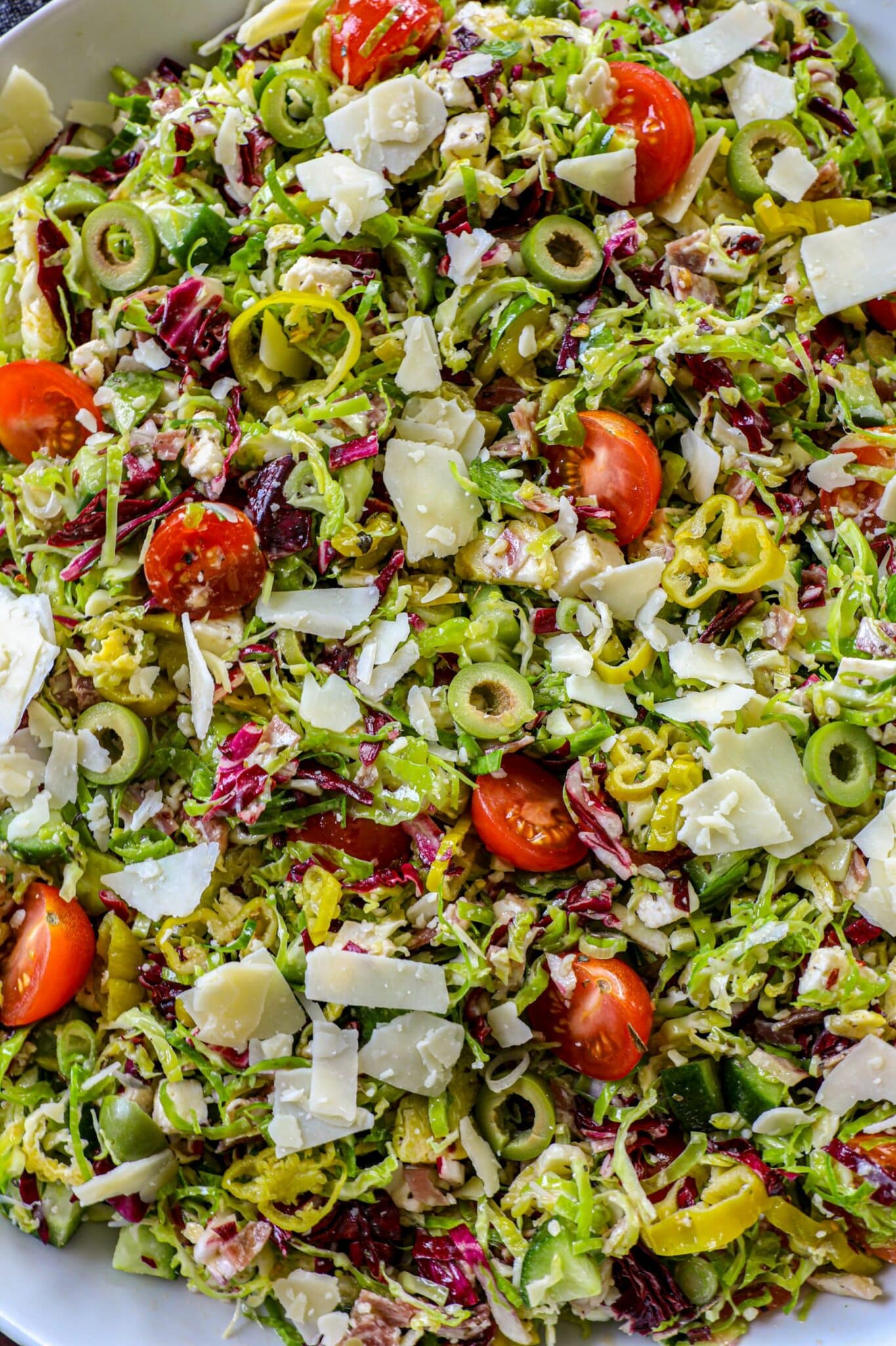 Italian Shredded Brussels Sprout Salad Bonappeteach