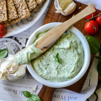 Homemade Garlic Basil Aioli