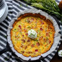 Cauliflower "Hash Brown" Breakfast Casserole