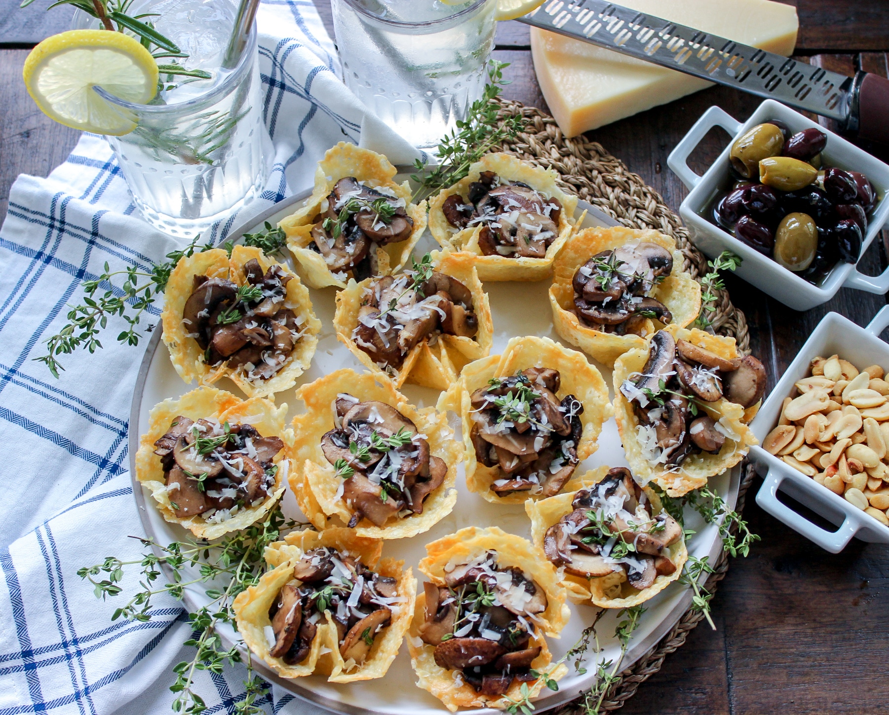 Cheese and Mushroom Tarts