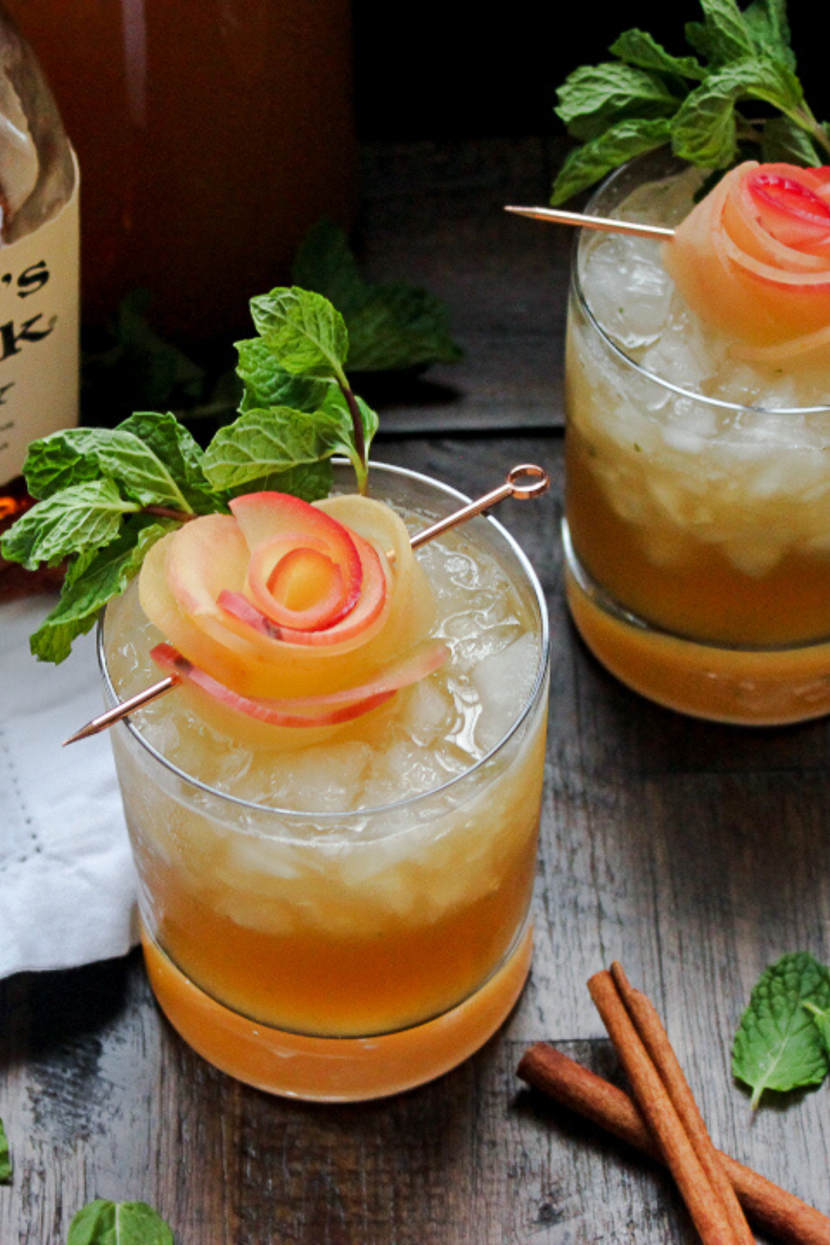 Gone With The Whiskey- Apple Cider Whiskey Smash - Bonappeteach