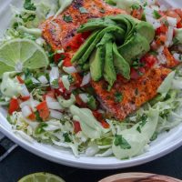 Deconstructed Salmon Fish Taco Bowls