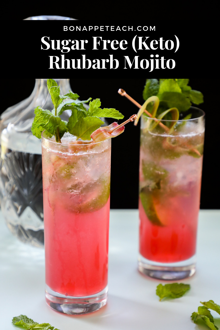 Sugar Free Rhubarb Mojito - Bonappeteach