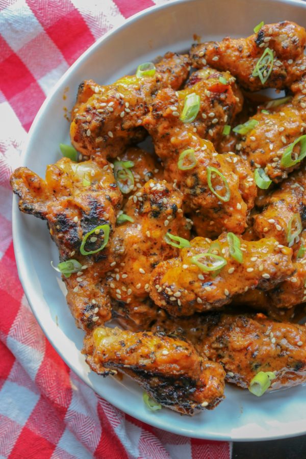 Grilled Thai Curry Chicken Wings - Bonappeteach