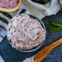 Steak with Red Wine Compound Butter