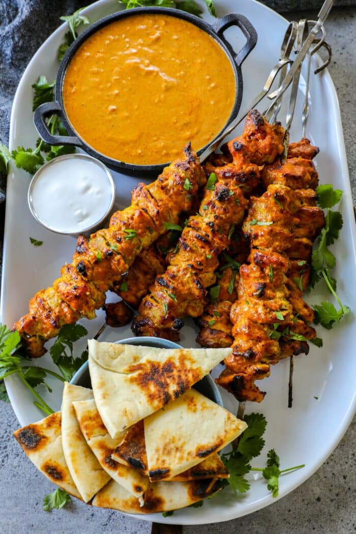 Grilled Butter Chicken Kebabs