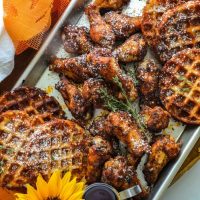 Grilled Pumpkin Spice Chicken Wings