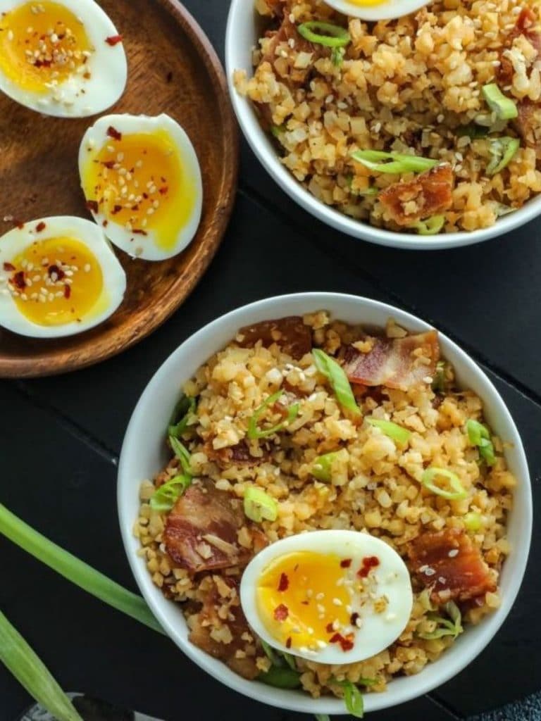 Easy Bacon Cauliflower Fried Rice