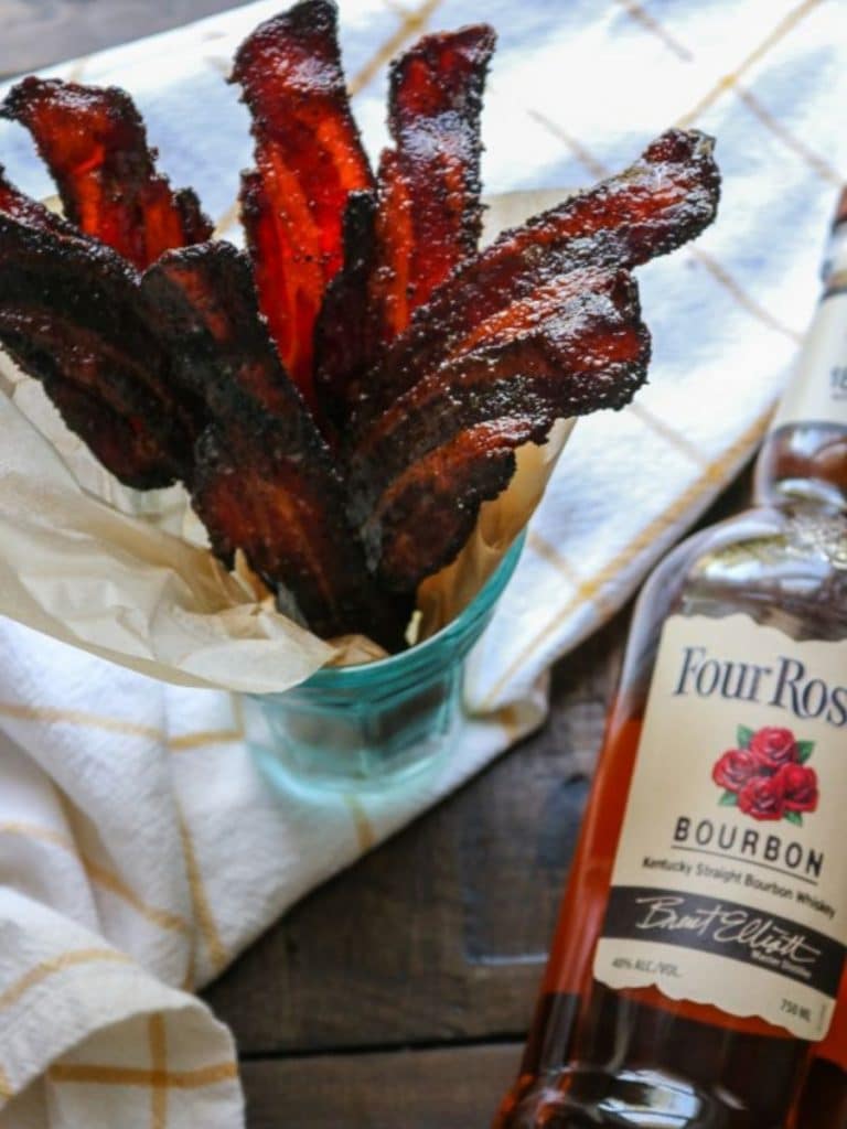 Keto Candied Bacon With Bourbon