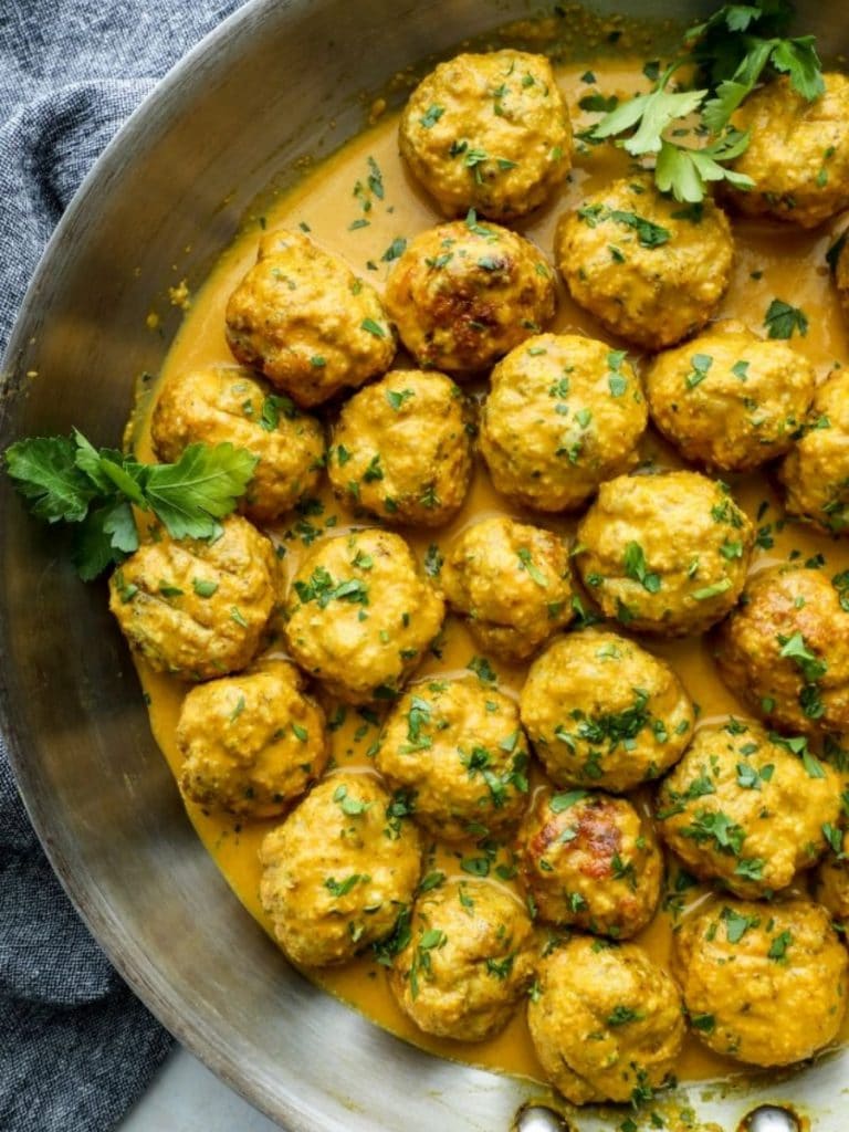 Low Carb Butter Chicken Meatballs