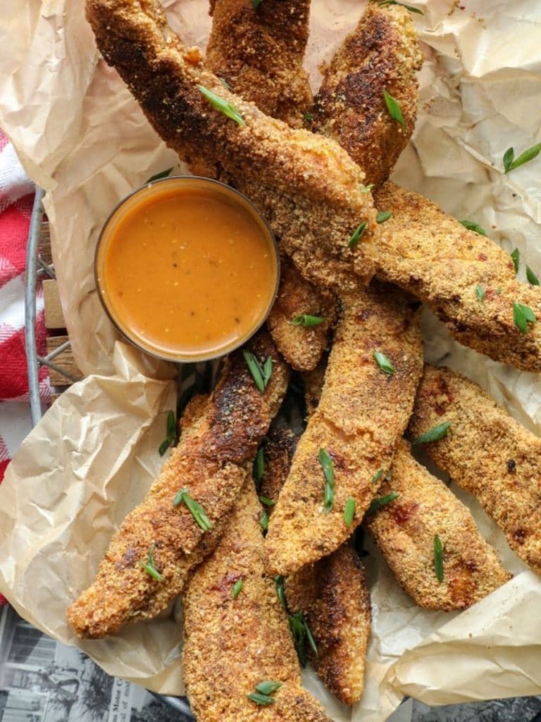 Crispy Almond Flour Cajun Chicken Tenders