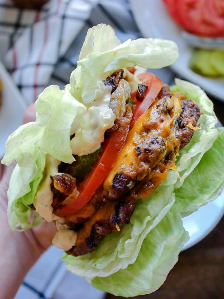 In N Out Protein Style Burger Recipe