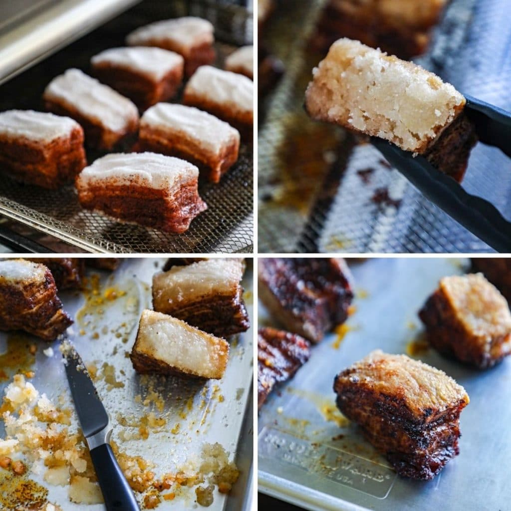 Steps for cooking the pork belly in the air fryer