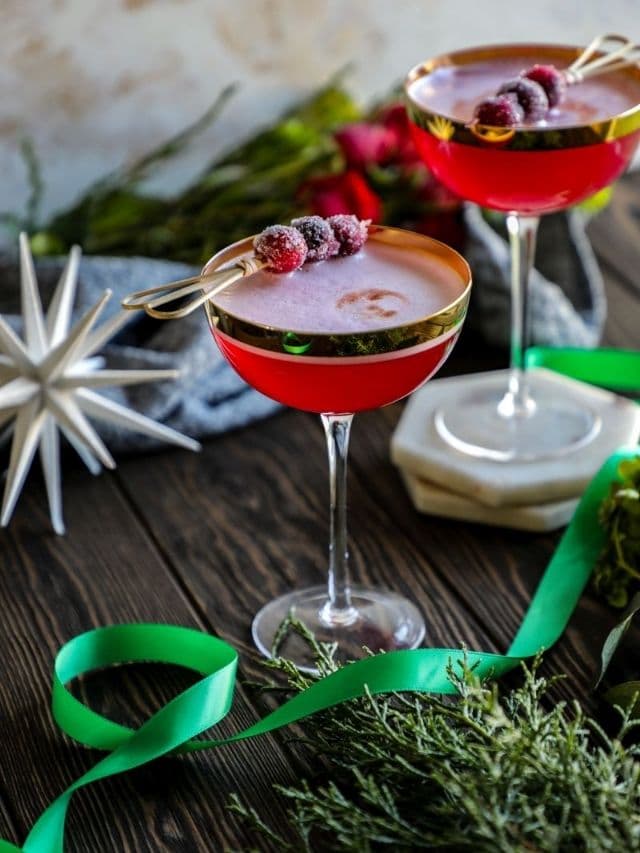 The Cranberry Pisco Sour