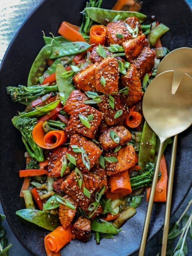 Salmon stir fry recipe