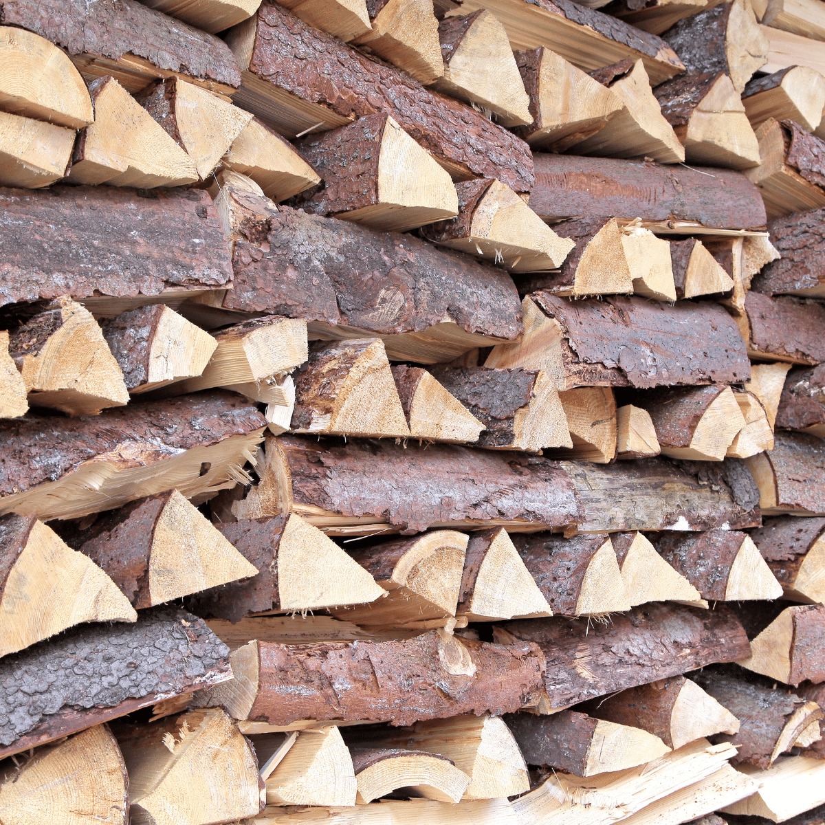 A stack of wood