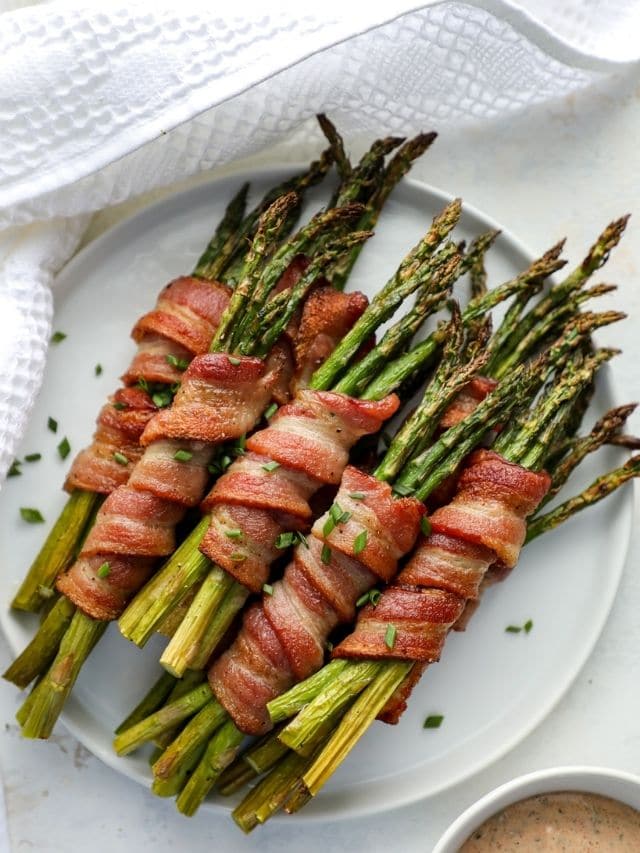 Air Fryer Bacon Wrapped Asparagus