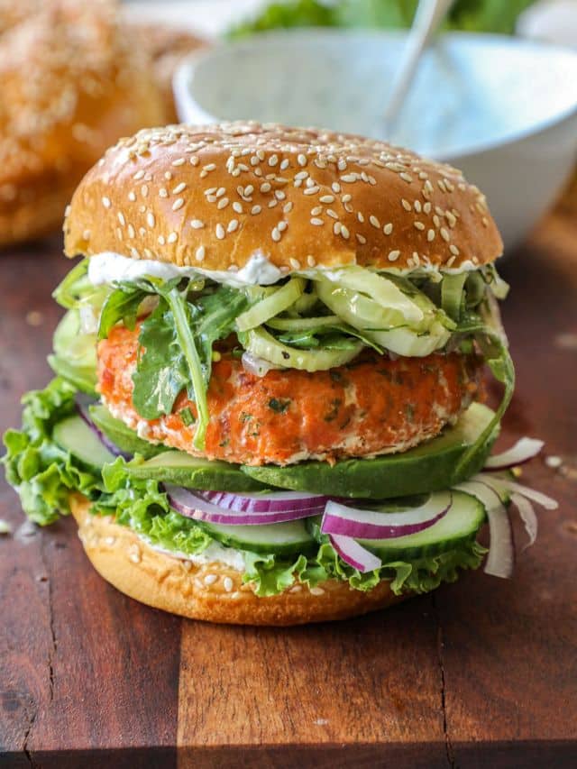 Smoked Salmon Burger