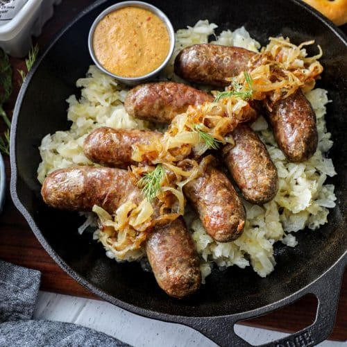 Air fryer outlet bratwurst