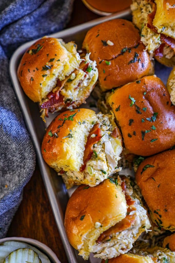 Chicken Bacon Ranch Sliders