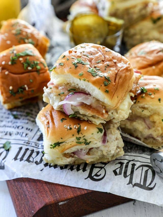 Chicken Bacon Ranch Sliders