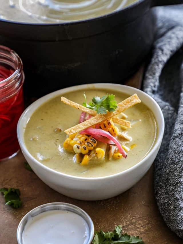 Poblano chicken chowder