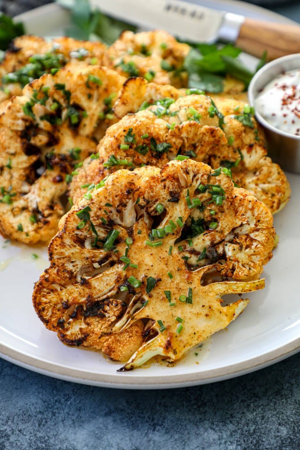 Air Fryer Cauliflower Steaks - Bonappeteach