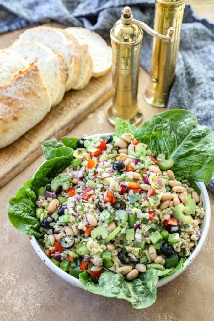 Tuscan Bean Salad With Barley