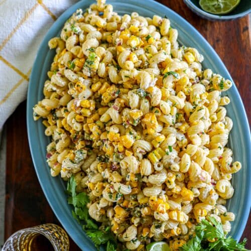 Grilled Elote Pasta Salad Recipe