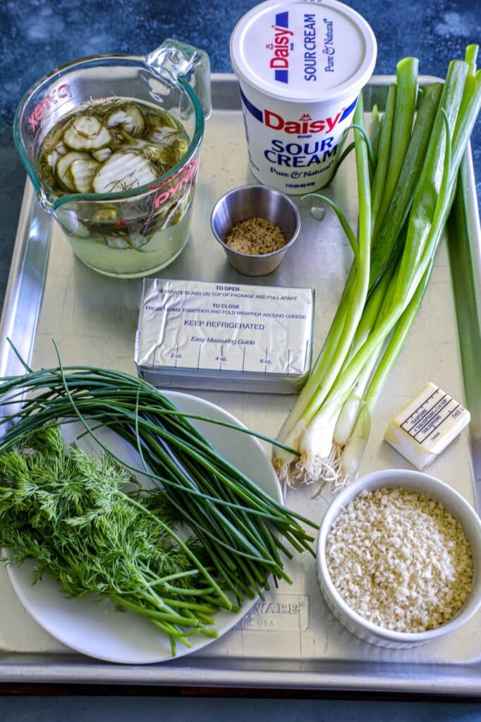 Smoked Fried Pickle Dip Recipe ingredients