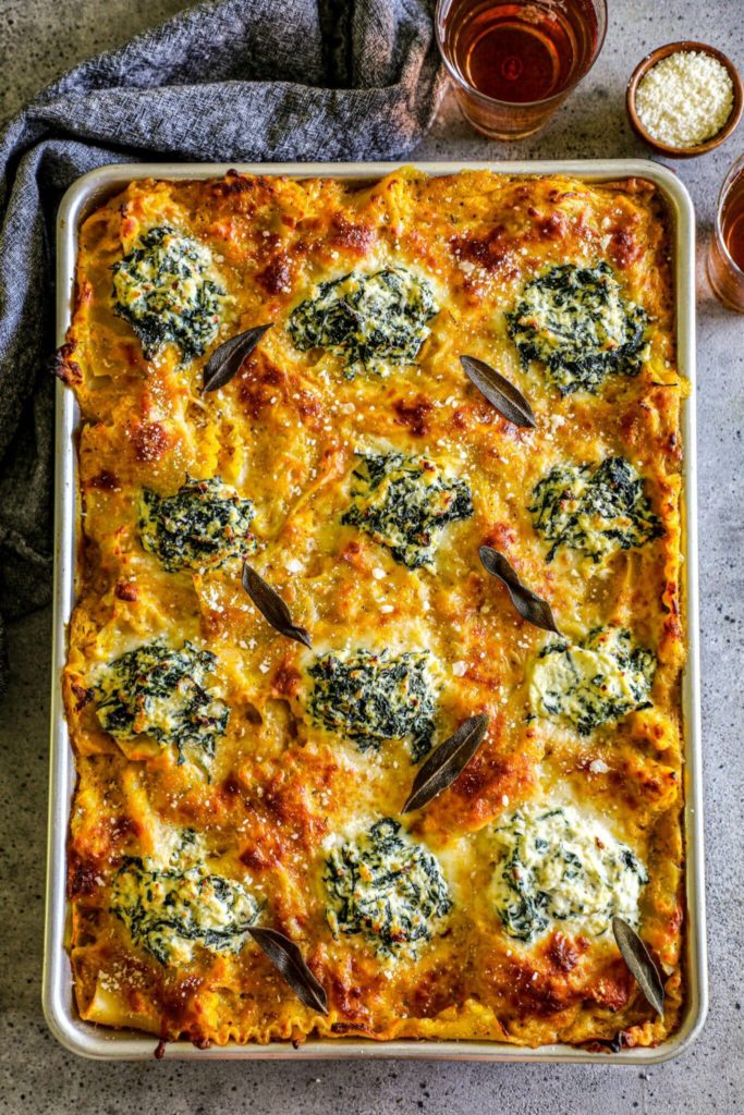 Butternut Squash and Spinach Lasagna