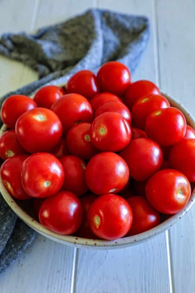 Plum tomatoes used to make smoked sun dried tomatoes