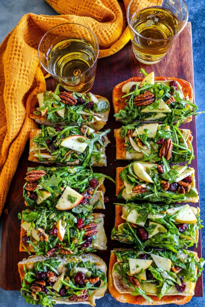 Baked Brie Bread with Autumn Salad