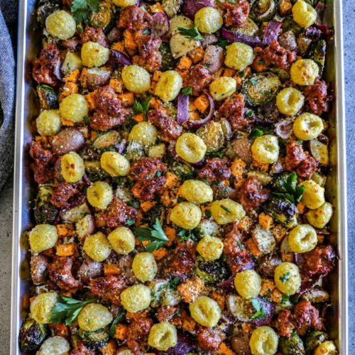 Italian Sausage and Gnocchi Sheet Pan Dinner