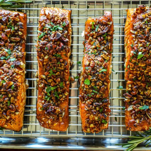 Maple Pecan Salmon Recipe