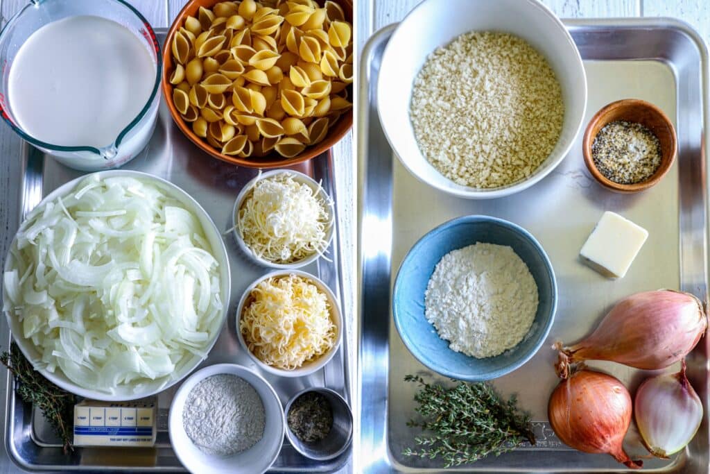 French Onion Mac and Cheese Recipe ingredients