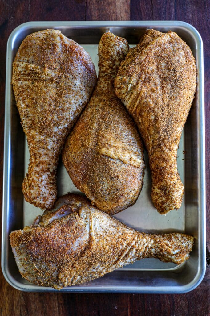 Seasoned turkey legs