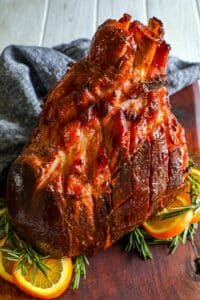 Bourbon Maple Glazed Ham