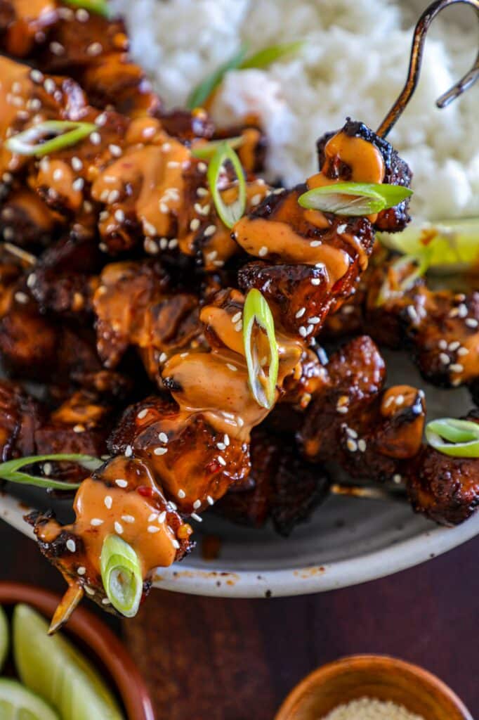 Bang Bang Chicken Skewers Recipe