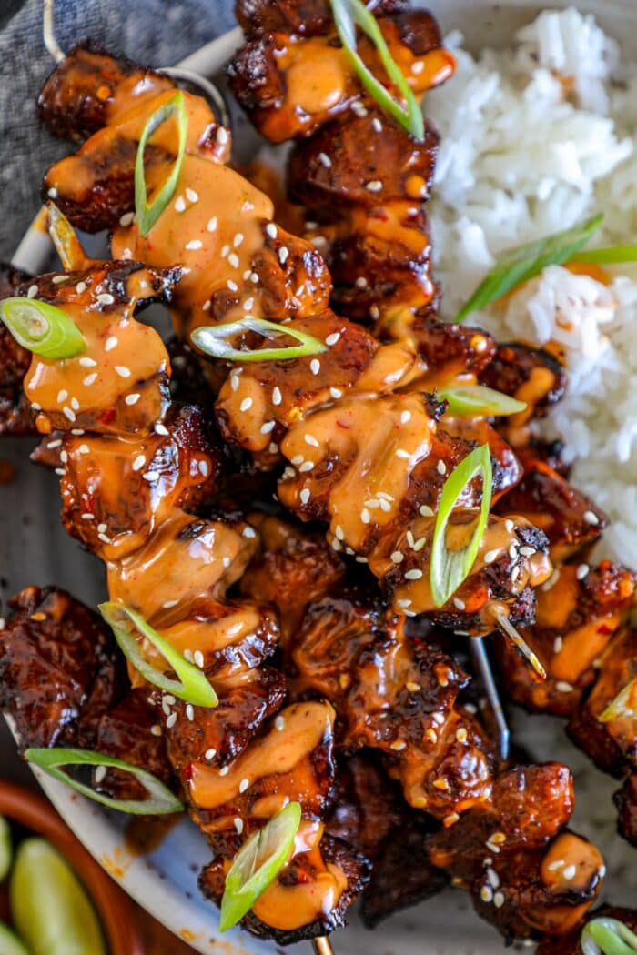 Bang Bang Chicken Skewers Recipe