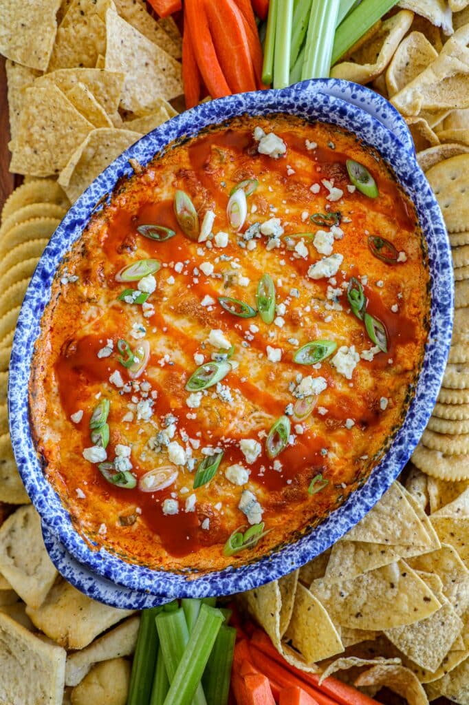 High Protein Buffalo Chicken Dip