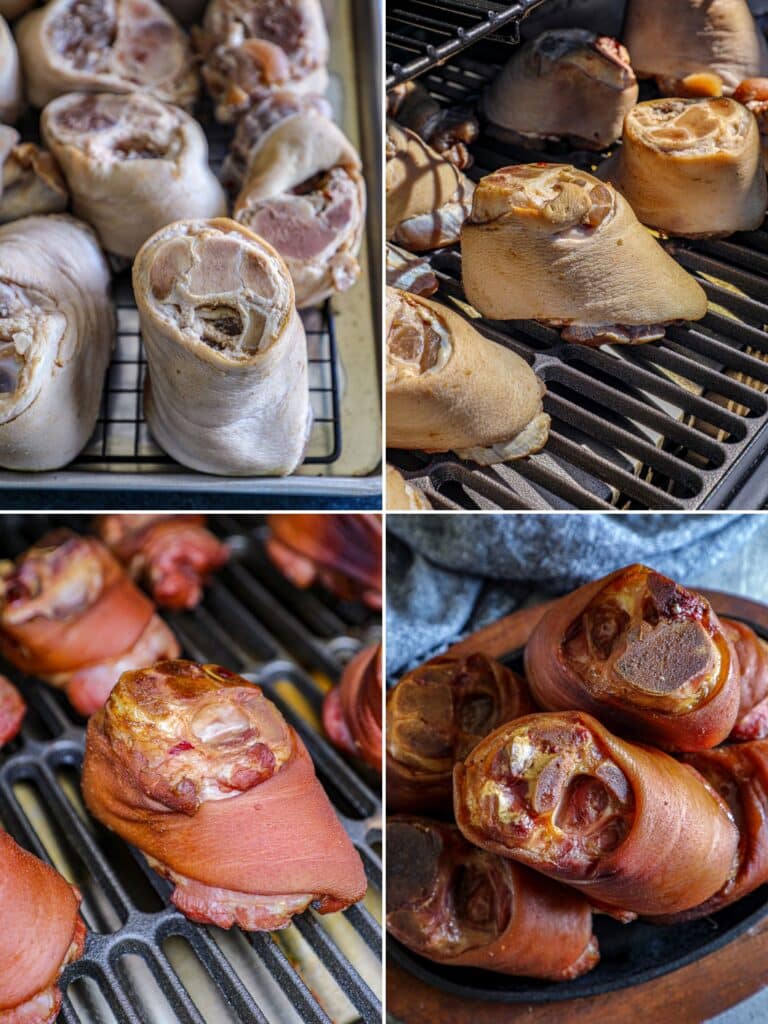 Steps for smoking pork hocks